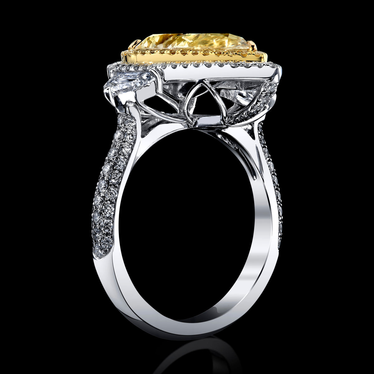 Golden Atrium diamond ring, alternate view