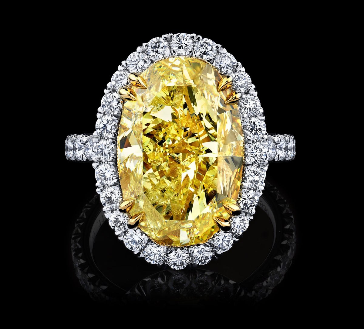 Solar Embrace diamond ring, view 1