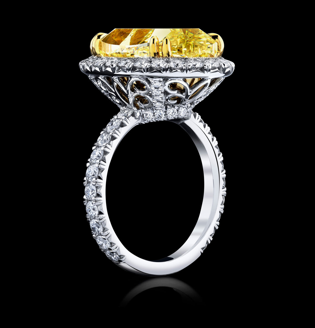 Solar Embrace diamond ring, view 2
