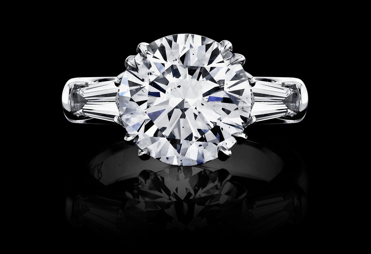 Clear Meridian diamond ring, view 1