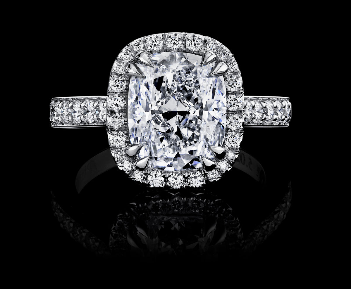 Polar Pavilion diamond ring, view 1