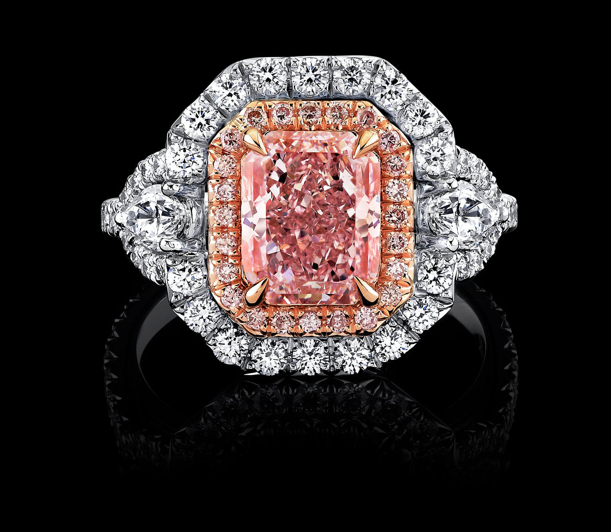 The King's Kiss diamond ring, view 1