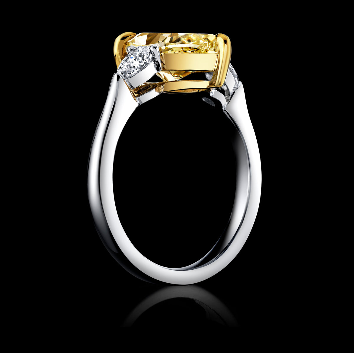 Phoenix Teardop diamond ring, view 2