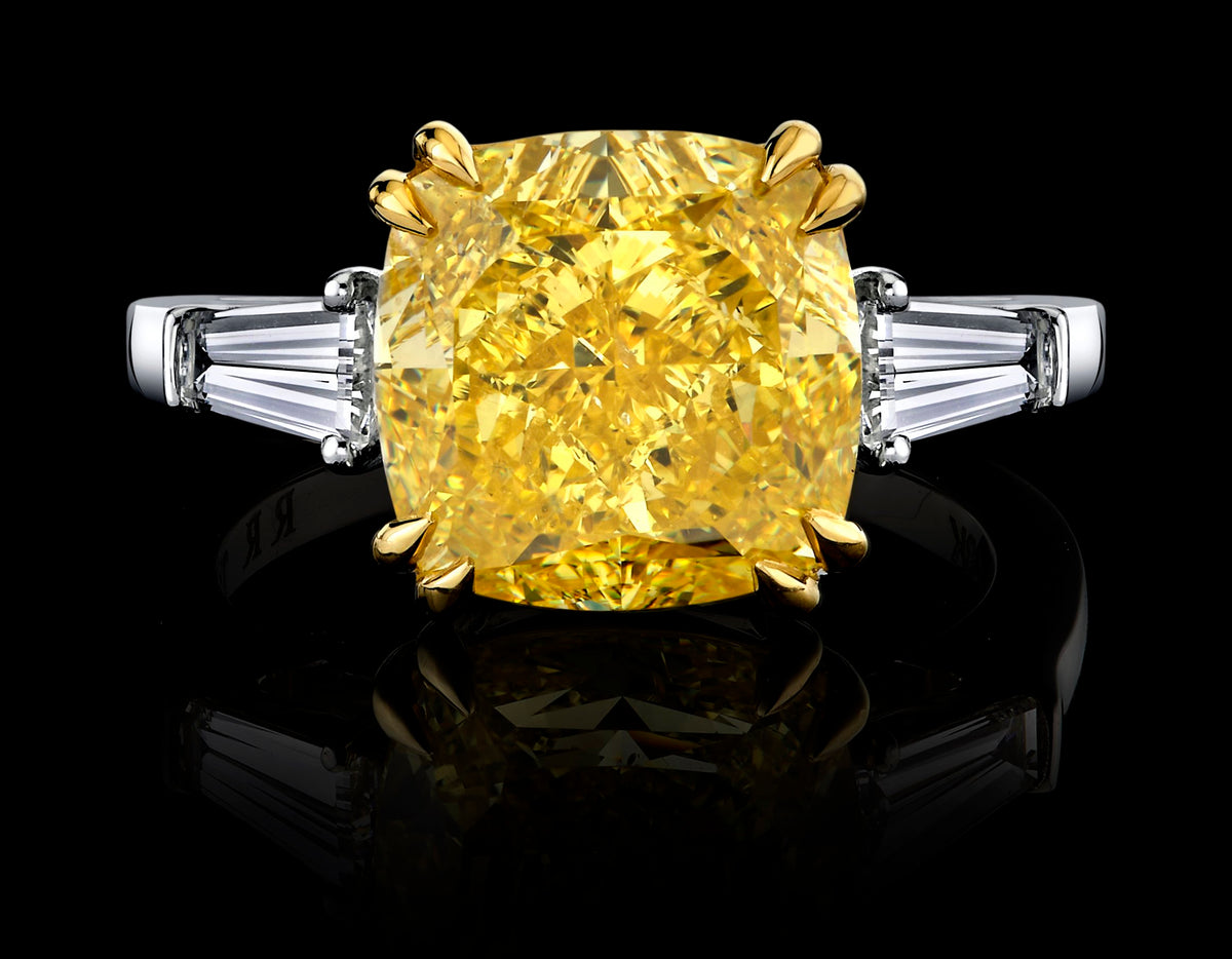 Citron Citadel diamond ring, view 1