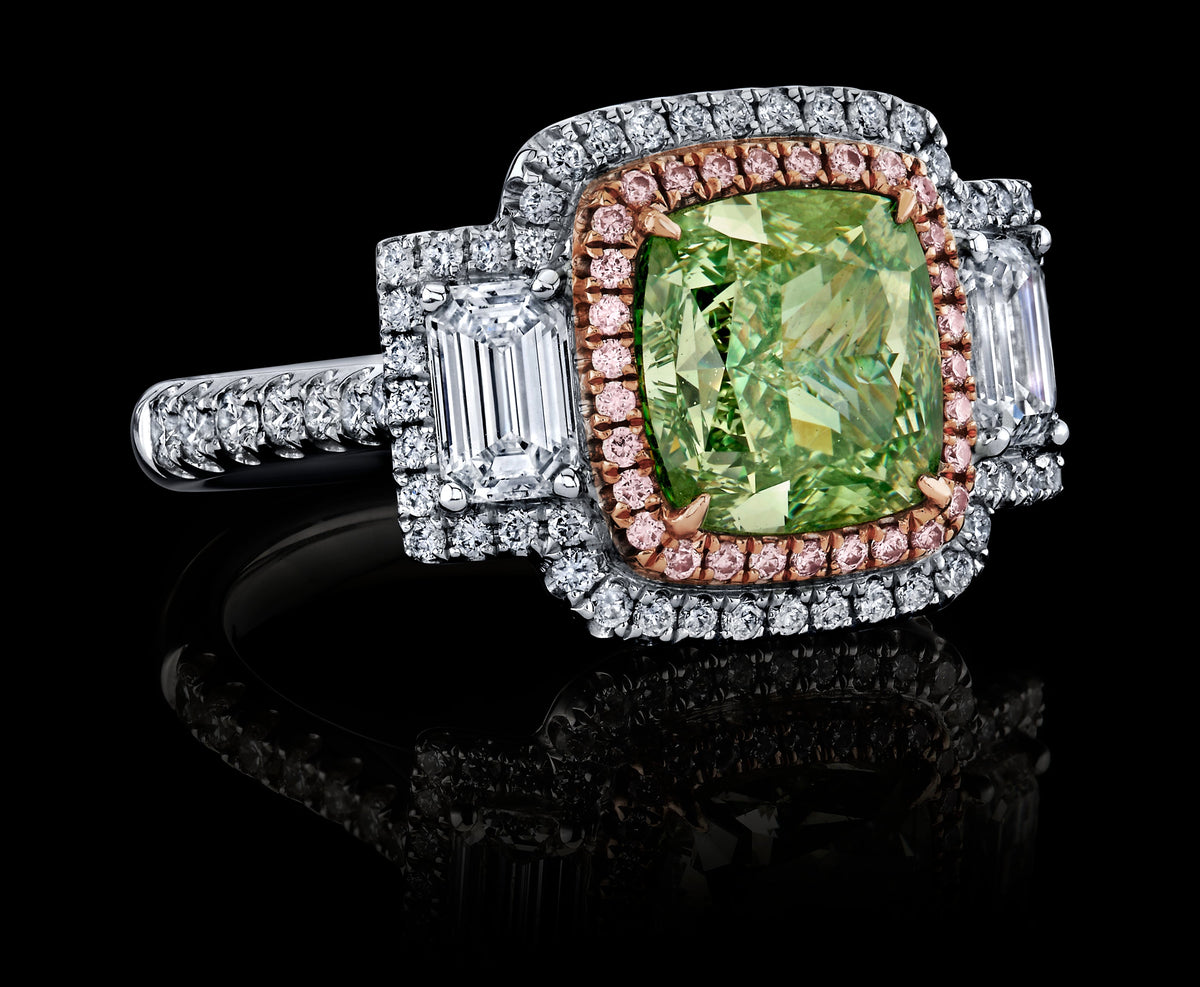 Garden Pavilion diamond ring, view 2