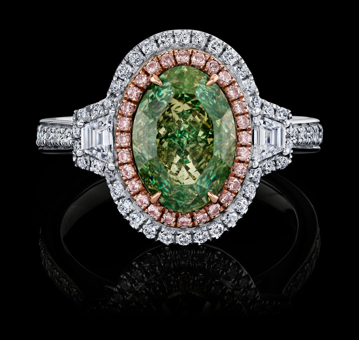 Silver Meadow diamond ring, view 1