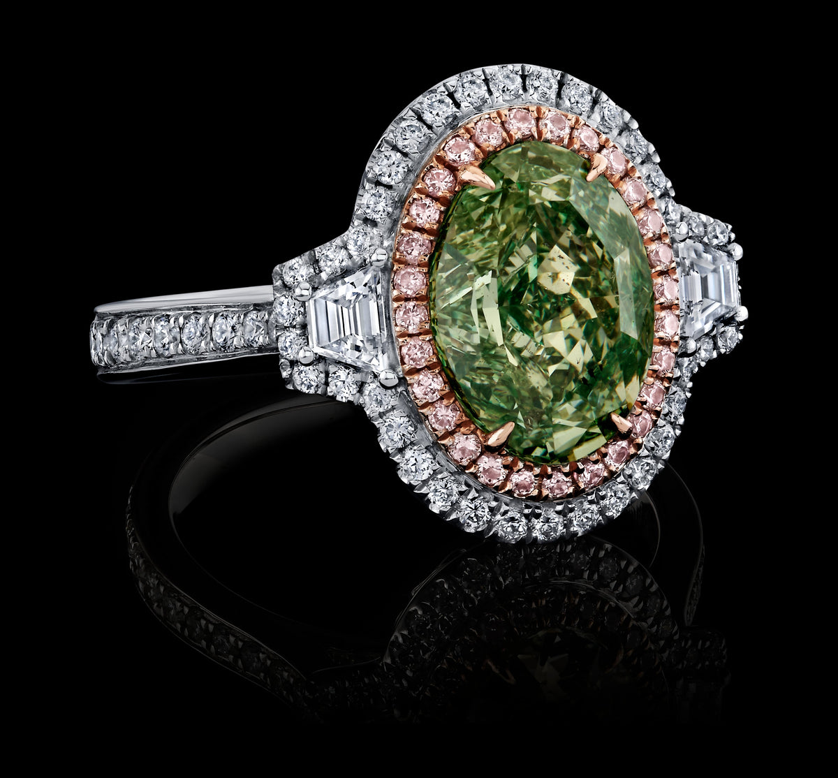 Silver Meadow diamond ring, view 2
