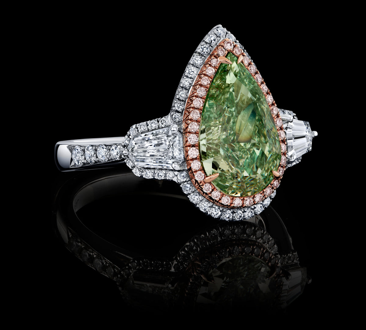 Solar Crest diamond ring, view 2