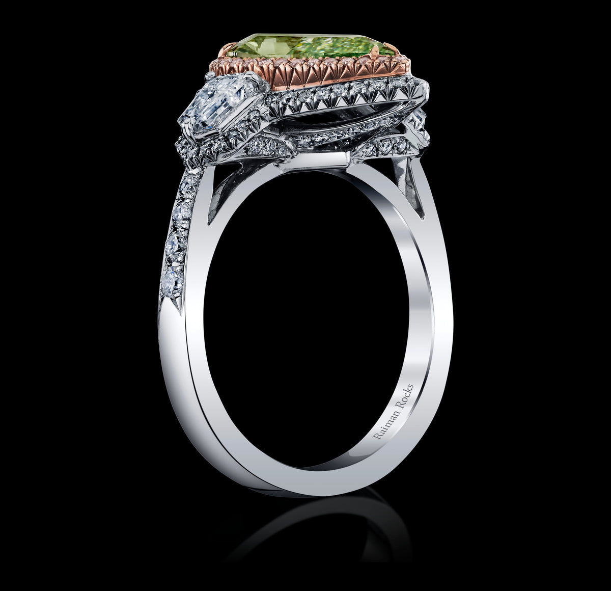 Solar Crest diamond ring, view 3