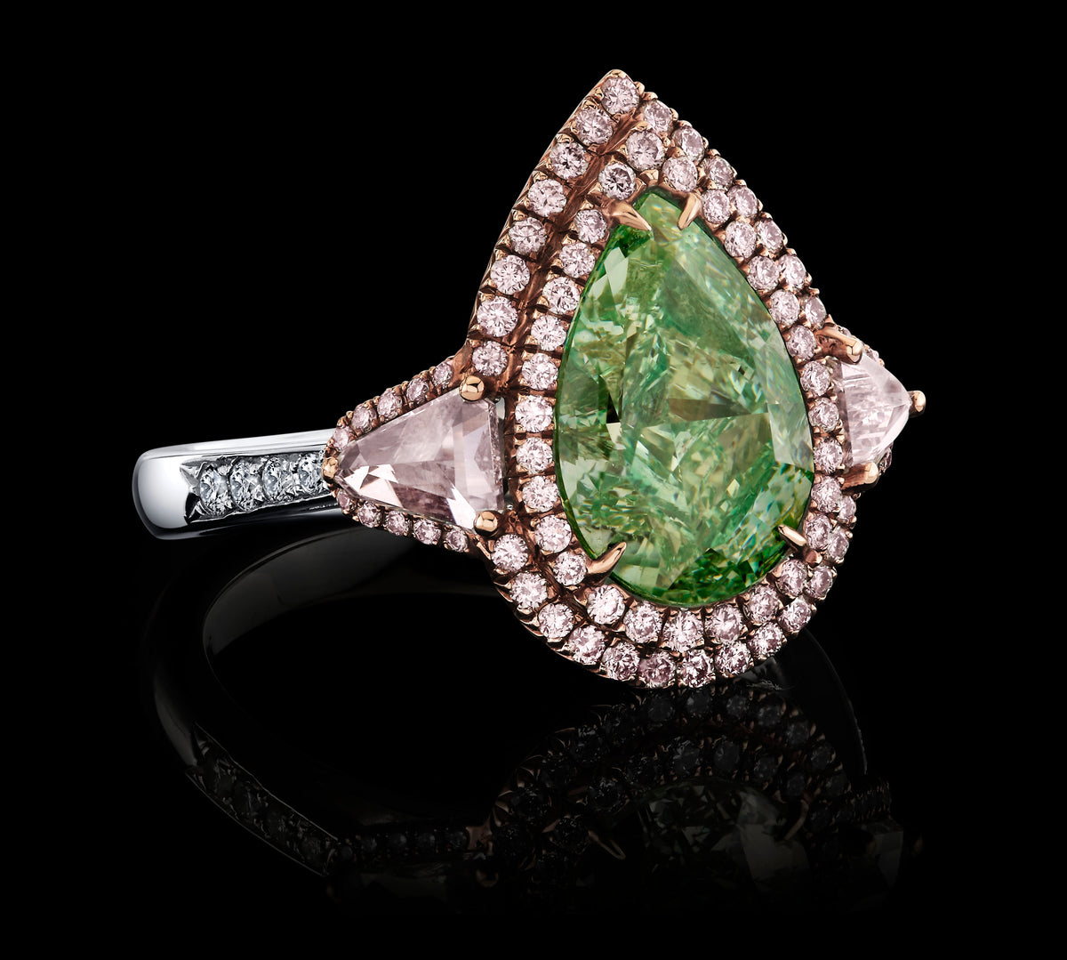 Rose Compass diamond ring, view 2