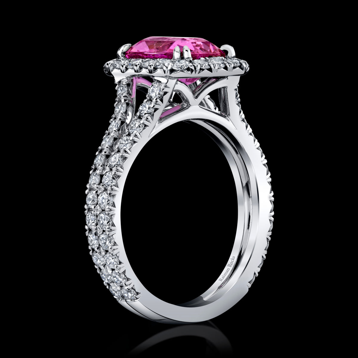 Magenta Arbor ring, side view