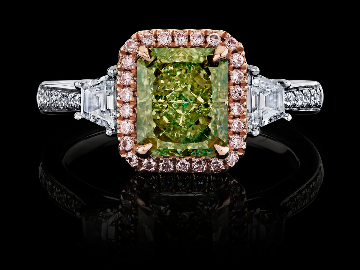 Pale Horizon diamond ring, view 1