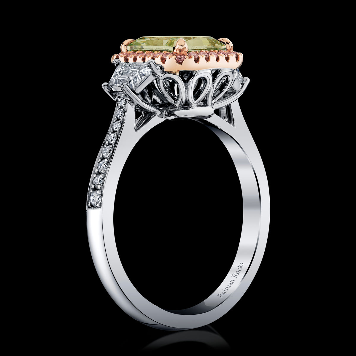Green Leopard diamond ring, secondary thumbnail