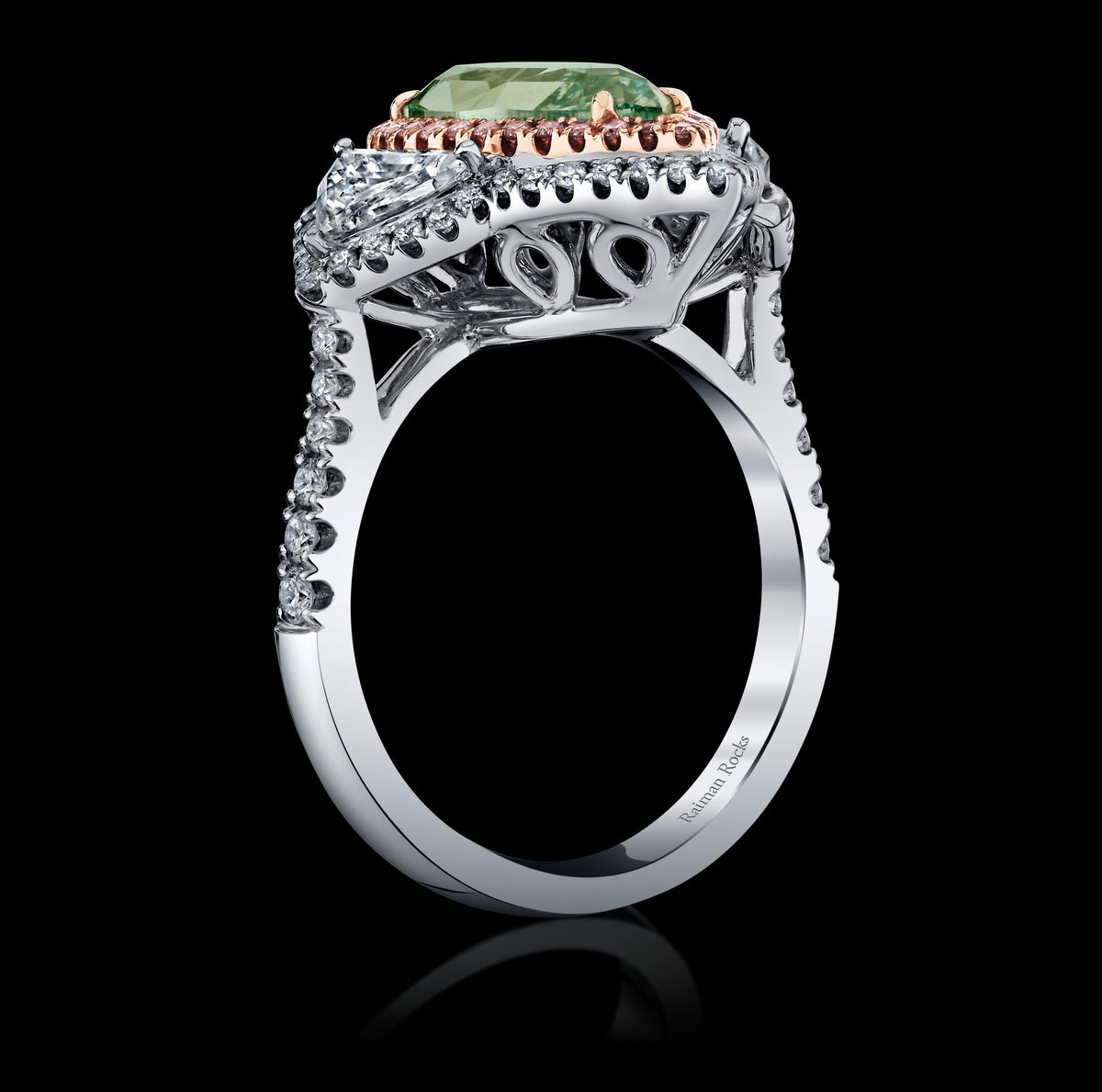 Willow Crest diamond ring, view 3