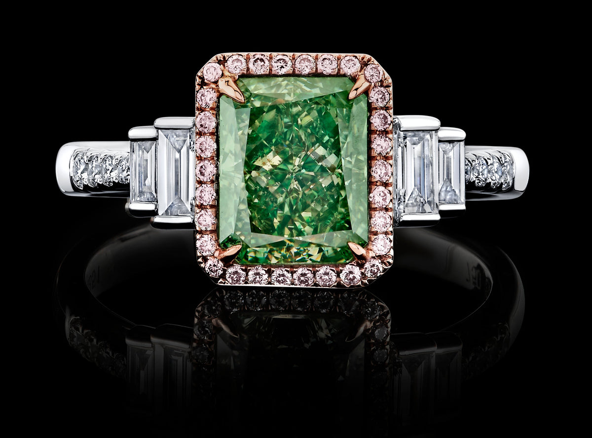 Sage Colonnade diamond ring, view 1