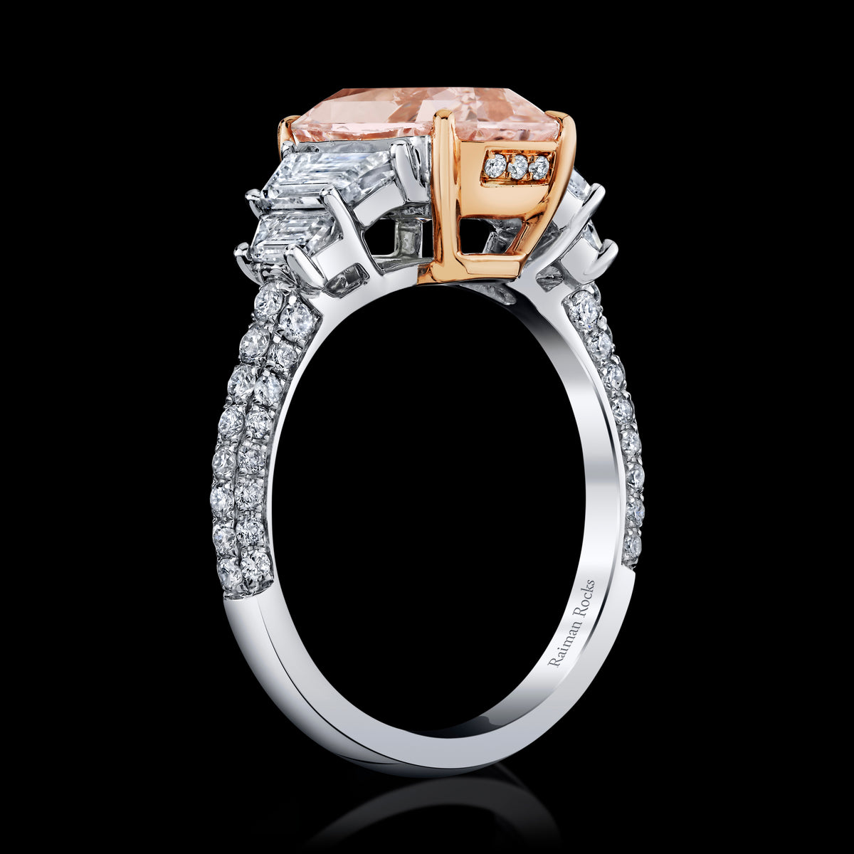 Petal Bastion ring, side view