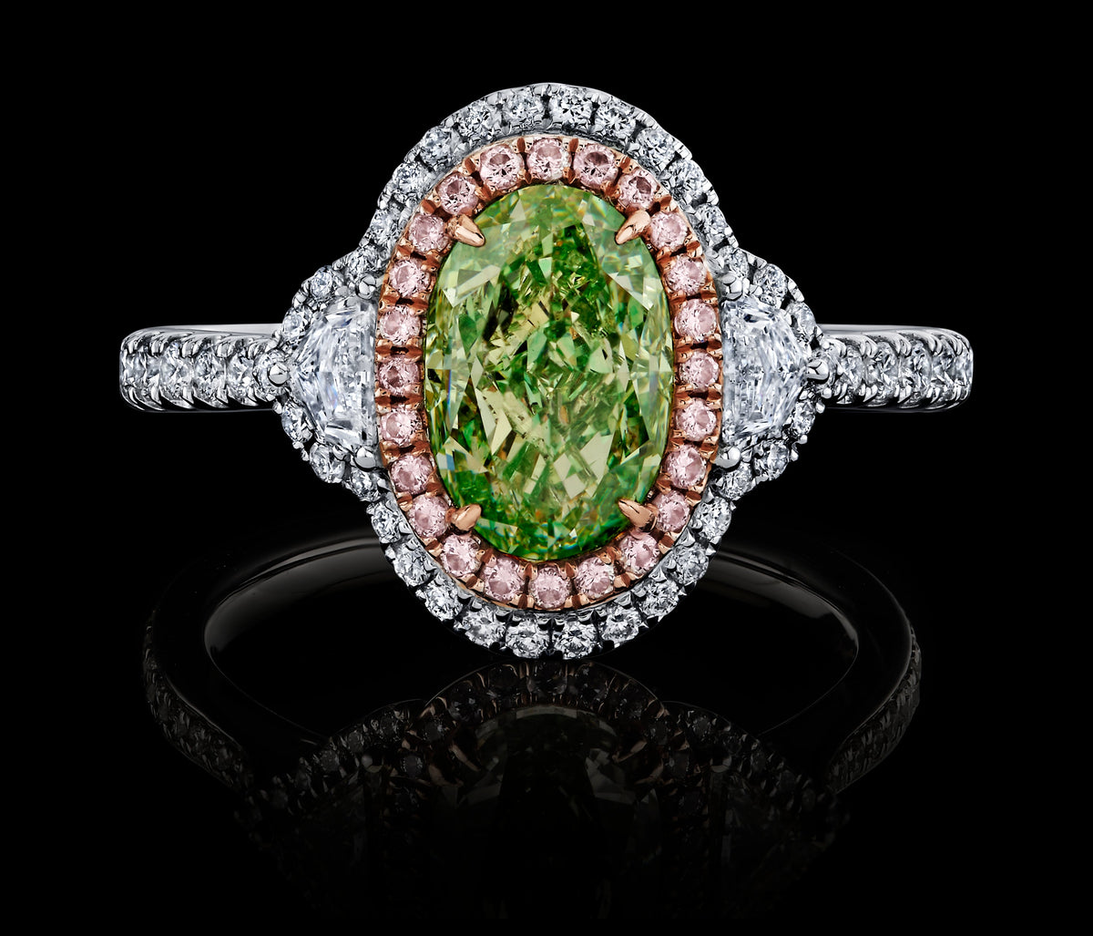 Luminous Reed diamond ring, view 1