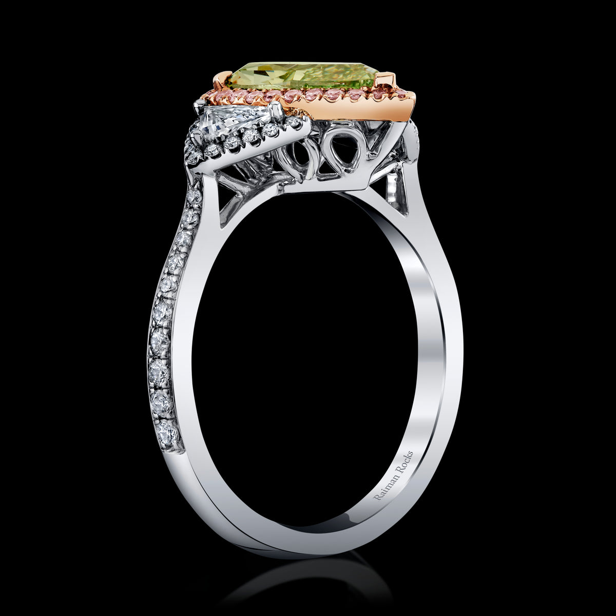 Gilded Dewdrop diamond ring, secondary thumbnail