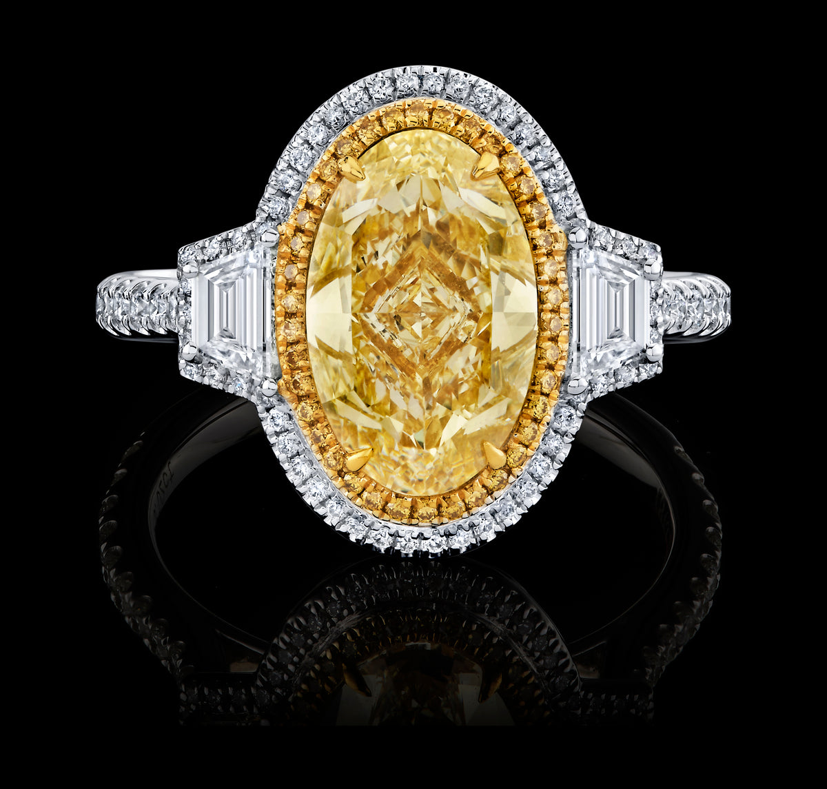 Midas Mirror ring, view 1