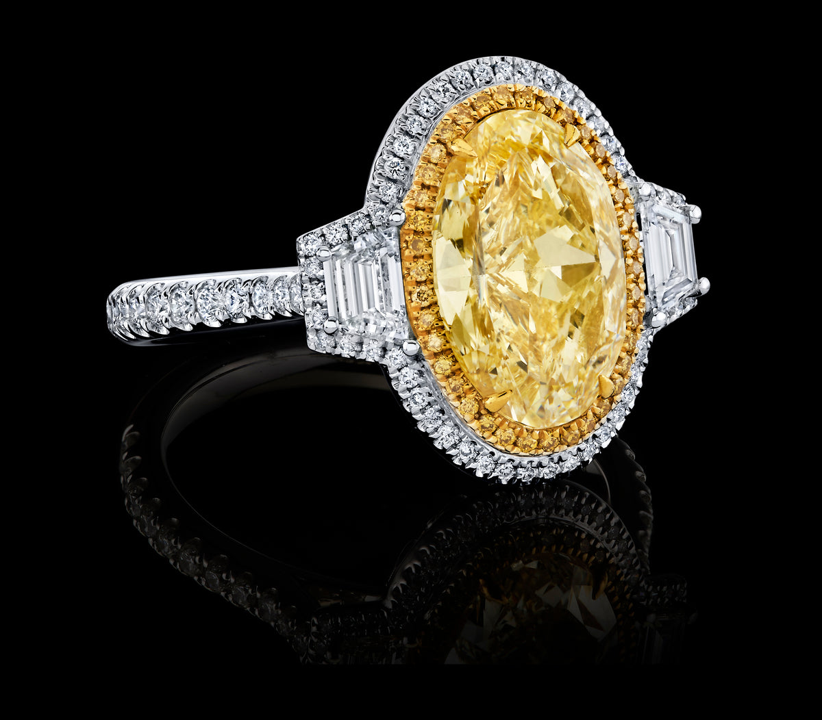 Midas Mirror ring, view 2