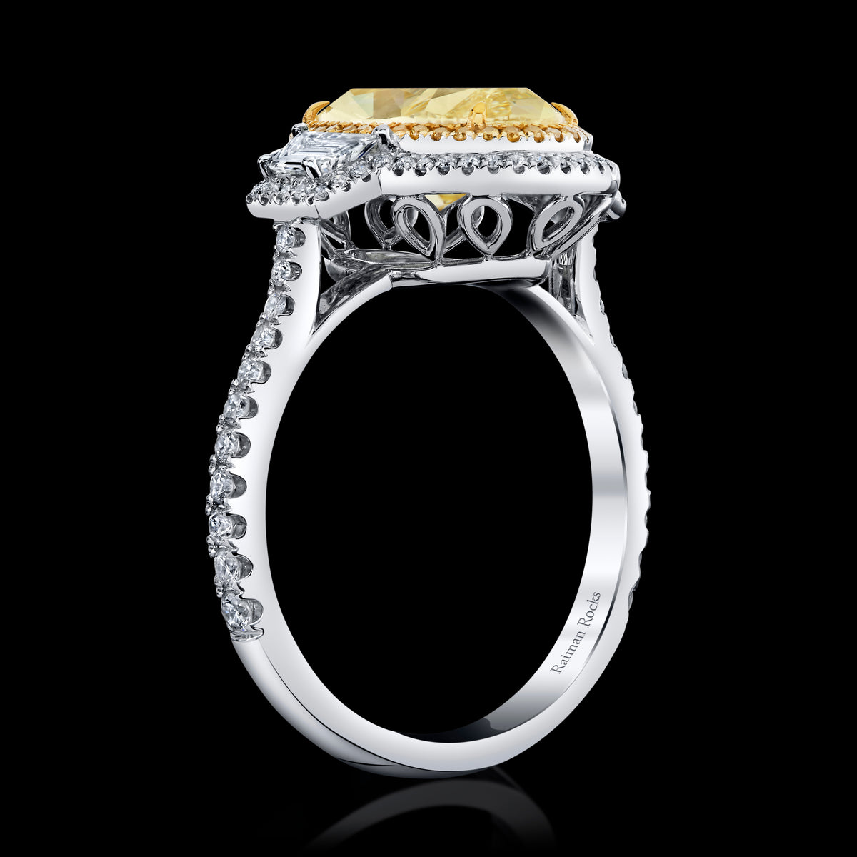 Golden Parterre ring, side view