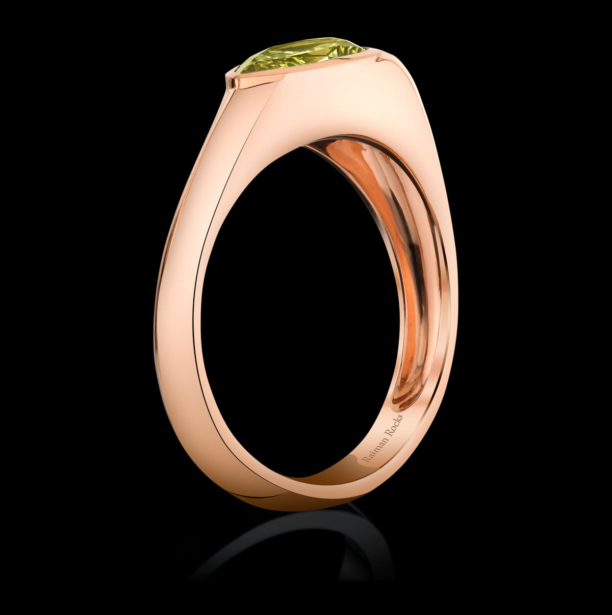 Earthen Orbit diamond ring, view 3