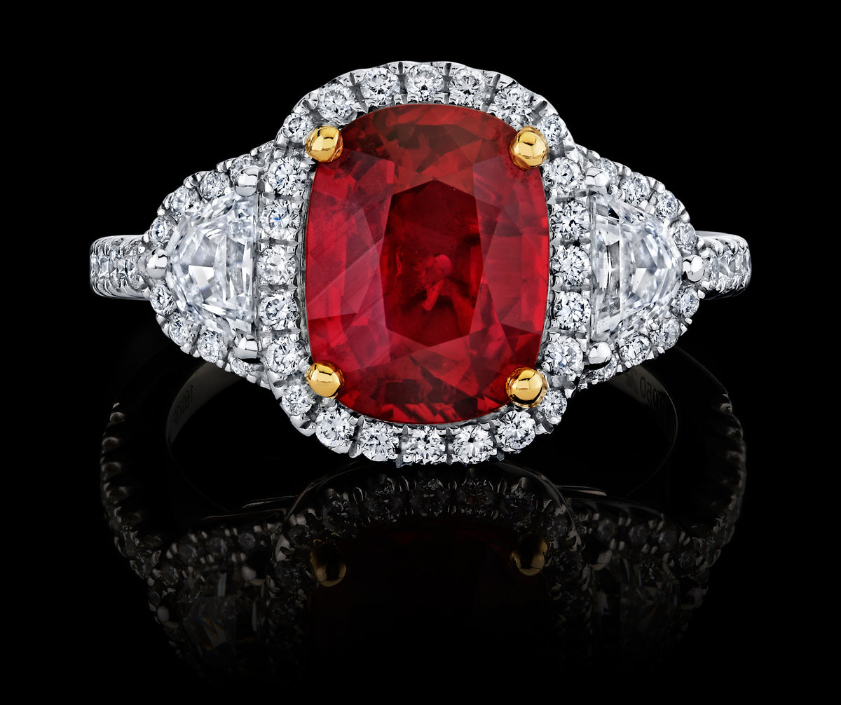 Crimson Kiss ring, view 1