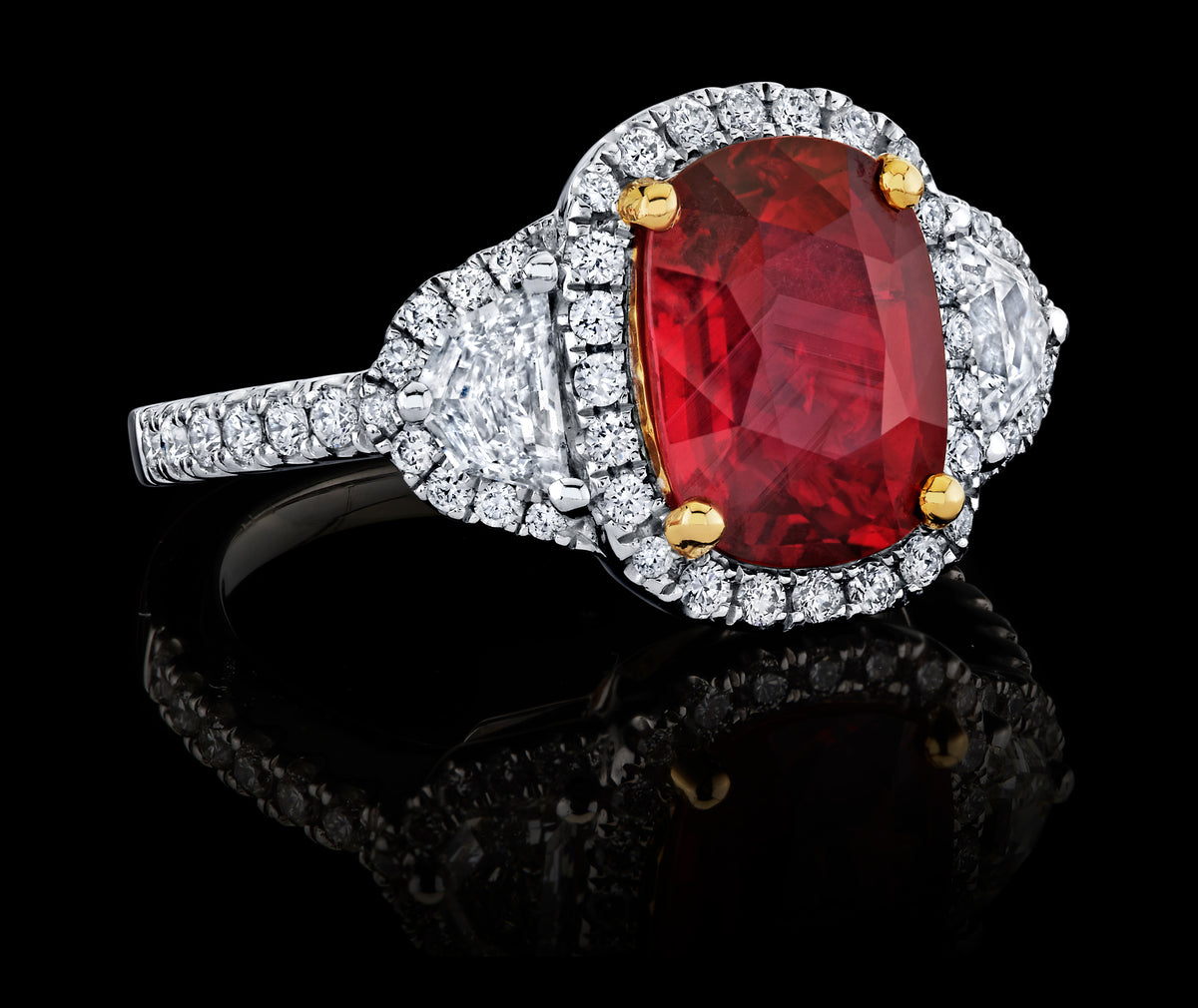 Crimson Kiss ring, view 2