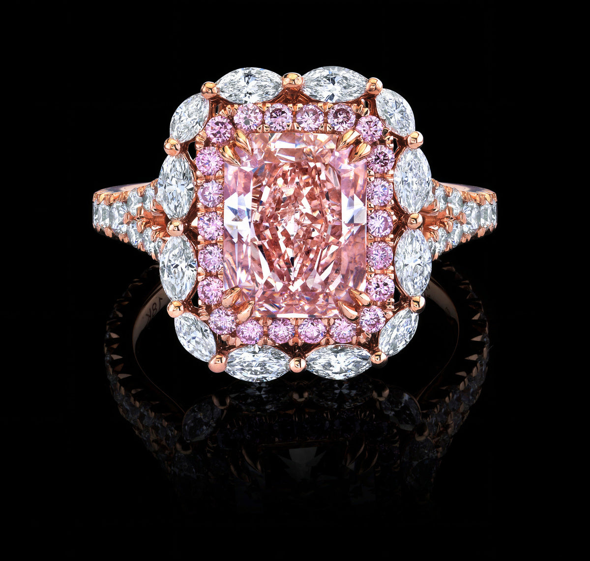Rose Confection ring, view 1