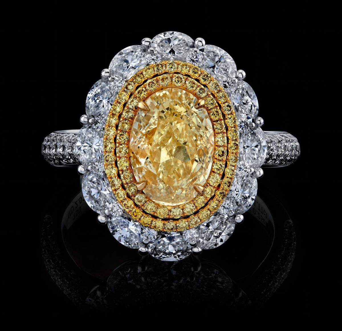 Golden Brocade ring, view 1
